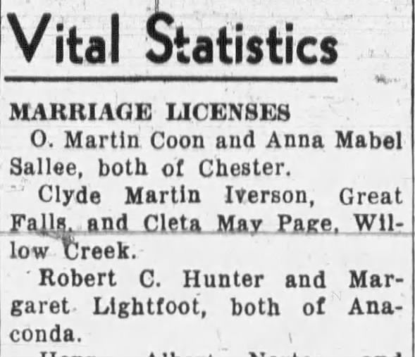 Grandpa and Granddma's wedding announcement